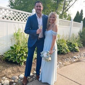 Azazie Sky Blue Millie Bridesmaid Dress